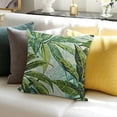 thumbnail image 3 of BANET Cozy Decorative Throw Pillow Covers, Pillow Covers for Couch Sofa Bed,Leaves Pattern,Green Blue Cream White, 3 of 5