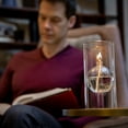 The Modern Firefly Transcend Clear Glass Hurricane Oil Lamp is a Unique