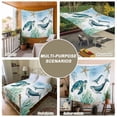 thumbnail image 6 of Coastal Tapestry for Bedroom Wall Hanging Tapestry, Ocean Turtle Seahorse Octopus Whale Beach Starfish Ceiling Backdrop Tapestries Poster Blanket Wall Decor for Teens Room Living Room Dorm 39" x 59", 6 of 8