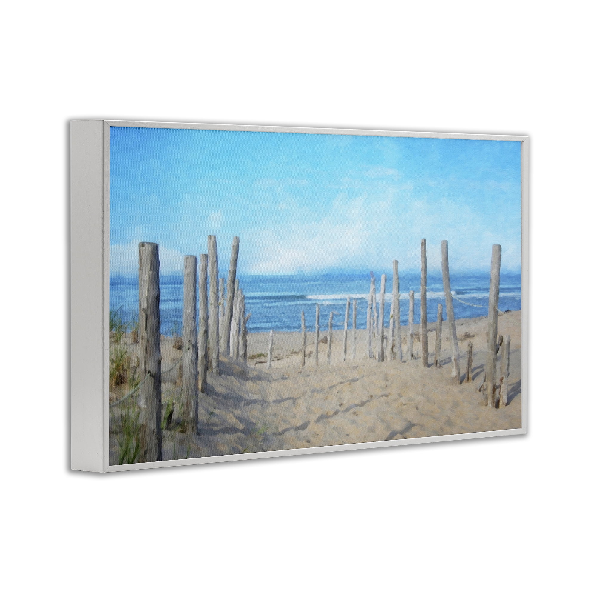 Stupell Industries National Seashore Vista White Framed Giclee Art, design by Grotto Studios