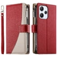 thumbnail image 1 of Funda cartera GANGXUN para Xiaomi Redmi 12 4G/5G , cuero PU con tarjetero, cremallera, correa de mano, soporte y protección 941°, 1 of 6