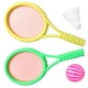 thumbnail image 5 of 1 juego de raquetas de tenis, juguetes para exteriores, accesorios de plástico para hacer ejercicio, accesorios para niños y niñas, con 2 pelotas de colores aleatorios., 5 of 8