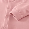 thumbnail image 5 of CAUYDY Preemie Girl Coming Home Outfits Baby Clothing Fall Winter Newborn Long Sleeve Sleepers Infant Girls Cute Romper Bodysuit 0 3 6 9 12 18 24 Months Sizes 2-4 Months,Pink, 5 of 8