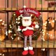 thumbnail image 4 of Christmas Wreath Christmas Decoration Scene Placement Red Hanging Door Wreath Dress Up Home Holiday Window Props Conform To Christmas Theme, 4 of 5