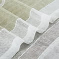 thumbnail image 6 of 2 Panels Sheer Curtains, Faux Linen Textured Voile Grommet Striped Tier Curtain, 6 of 8
