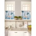 thumbnail image 5 of Blue Turtle Coastal 2 Panel Kitchen Curtains for Small Windows, Octopus Summer Beach Coral Seahorse Bathroom Tier Curtain, Short Window Treatment for Bedroom/Living Room 55"x24", 5 of 6