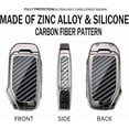 thumbnail image 4 of Key Fob Cover Compatible with Kia Forte Telluride K6 Seltos NIRO Sportage Stinger Keychain Case Holder Protector,4-BTN-Remote-Start, 4 of 6