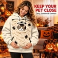 thumbnail image 5 of JIAYUE Women Cute Pet Carrier Hoodie Oversized Halloween Hooded Sweatshirt With Front Carry Pouch Cozy Wear Built In Kangaroo Pocket For Small Pets, 5 of 5