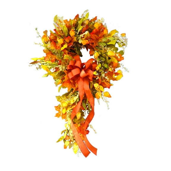 putnchl 23 Inch Artificial Autumns Fall Wreath Fall Door Wreaths Wreath Fall Wreaths Farmhouses Wreaths Thanksgiving Decor For Front Door
