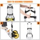 thumbnail image 3 of Yeshouse Carretilla plegable, carretilla de mano resistente con capacidad de carga de 150 kg, base de acero y asa ajustable, carrito plegable multiusos con ruedas para mudanzas, compras y viajes, 3 of 6