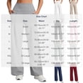 thumbnail image 2 of Mifsaly Running Pants Women High Waisted Wide Leg Yoga Pant Soft Comfortable Stretchy Gym Outdoor Hiking Athletic Workout Outfits with Pockets White,XL, 2 of 8