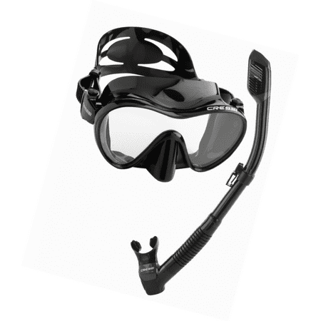 - Cressi Scuba Diving Snorkeling Freediving Mask Snorkel Set, All Black