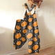 thumbnail image 2 of Mono con estampado de calabaza de Halloween para mujer: mono festivo y espeluznante para celebraciones navideñas, 2 of 5
