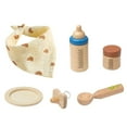 thumbnail image 3 of Ensemble de Repas en Bois Jeu de Rôle Ensemble de Repas Éducatif Biberon en Bois, 3 of 8