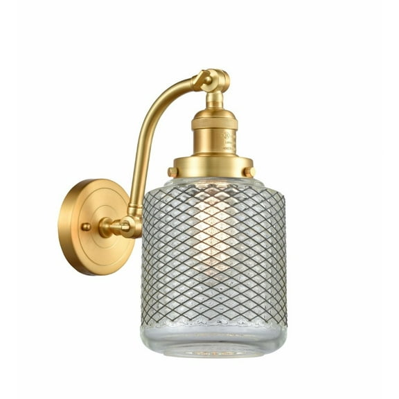 515-1W-BB-G262-Innovations Lighting-Stanton - 10.38 Inch 1 Light Wall Sconce  Brushed Brass Finish