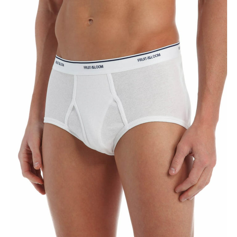 Fruit of the Loom Men's Tag Free Classic White Briefs, 7 Pack