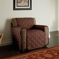 thumbnail image 6 of Innovative Textile Solutions 1-Piece Microfiber Solid Ultimate Chair Furniture Cover Slipcover, Chocolate, 6 of 8