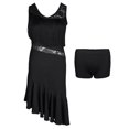 thumbnail image 3 of Vestido de Baile con Borlas Sunnimix Negro, 3 of 5