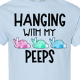 thumbnail image 4 of Inktastic Easter Hanging with My Peeps Pastel Bunnies T-Shirt, 4 of 5