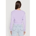 thumbnail image 5 of Womens Fleece Lined V-Neck Crop Sweatshirt, 5 of 5