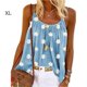 thumbnail image 1 of Qarigey Chica Top Sin mangas Impresión Mujer Tela Mezcla de algodón Correa Chaleco Prendas para la parte del cuerpo Cielo azul XL Qarigey AP002121-04, 1 of 2