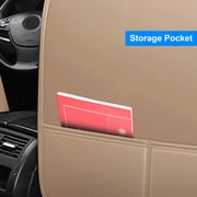 Car Seat Covers for Hyundai 5 Seats, Waterproof Pu Leather Auto Cushion Protector Front Rear Seat Full Set for Elantra Tucson Sonata Kona NEXO Beige