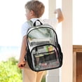thumbnail image 7 of ALAZA Clear Backpack Marble Green PVC Transparent BookBag, 7 of 7