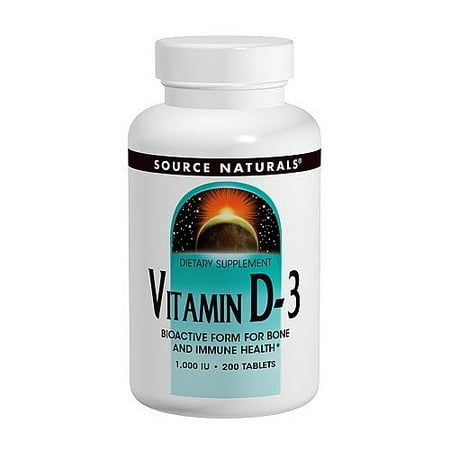 Source Naturals Vitamin D-3 200 Tablets