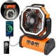 thumbnail image 1 of Ventilador recargable AISVELDY con batería de camping con luz LED de 20000 mAh, 1 of 8