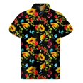 thumbnail image 3 of Camisa hawaiana con estampado 3D de girasoles para hombre, ropa para hombre, camisas hawaianas florales, blusas de manga corta de verano, blusa con botones y solapa de calle, 3 of 5