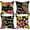 Black Plants, variant on Spring Summer Flower Decorative Throw Pillow Covers 18 x 18 Set of 4, Watercolor Poppy Hydrangea Floral Porch Patio Outdoor Home Decor, Butterfly Seasonal Couch Cushion Case