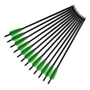 22" Crossbow Bolts Aluminum Arrows for Archery Target Outdoor Hunting, pack of 12