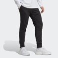 thumbnail image 4 of Pantalones adidas Essentials de punto único con puños cónicos negros, 4 of 9