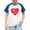 Blue2, variant on Annhoo Boys Girls Valentines Day Shirt Cute Round Neck Block Color Short Sleeve Print Tops Trendy Comfortable Clothes