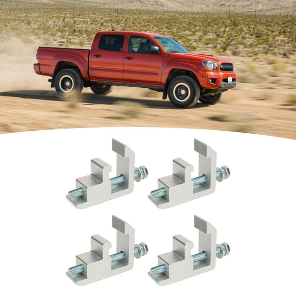 Truck Cap Topper Track System Clamp, Rust Proof 4 Sets Truck Cap Topper Track Mounting Clamp High Strength for Tacoma