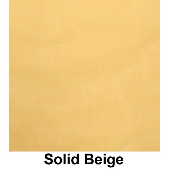 Solid Beige Print Cotton Bandana (22 inches x 22 inches)