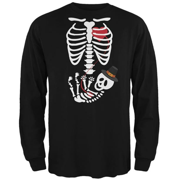 Pilgrim Baby Pregnant Skeleton Halloween Costume Long Sleeve Small Walmart Com Walmart Com