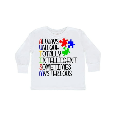

Inktastic Autism Awareness Acronym Gift Toddler Boy or Toddler Girl Long Sleeve T-Shirt