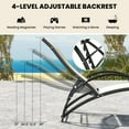 thumbnail image 5 of Gymax 2-in-1 Outdoor Rocking Chair with 4-Position Adjustable Backrest Curved Armrests Beige, 5 of 10