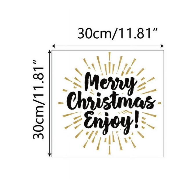 Christmas Wall Decals Snowflake Design for Living Room Window Glass Decoration 1 Pack