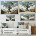thumbnail image 4 of Designart "The Guardians Baobab Tree I" Floral Floater Framed Wall Decor, 4 of 7