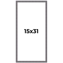 15x31 Frame Blue Kingsley Pewter Solid Wood Picture Frame Width 0.75 Inches |Interior Depth 0.5