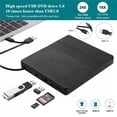thumbnail image 1 of External Optical Drive Portable External Type-C CD Burner High Speed CD/DVD Player TF/SD Card Reader ,Accurate Channel Search, 1 of 6