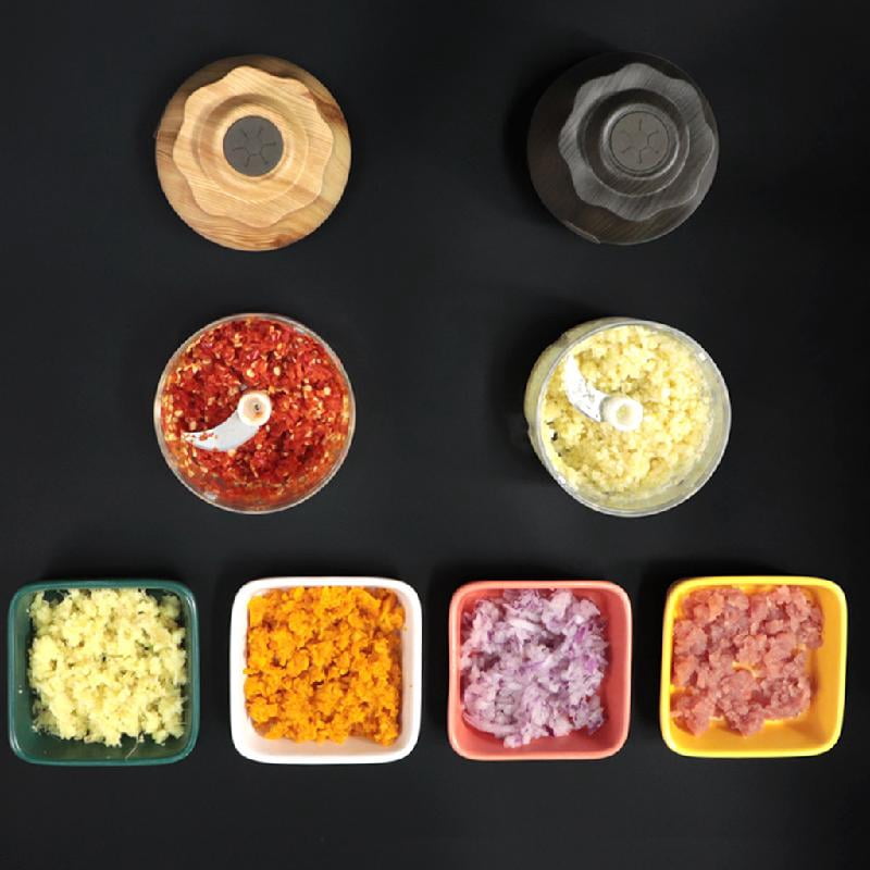 Electric Garlic Chopper Food Processor Vegetable Food Maker for Blending Mincing