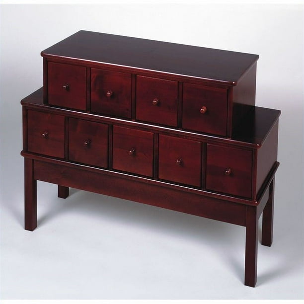Leslie Dame 9Drawer CD DVD Storage in Cherry