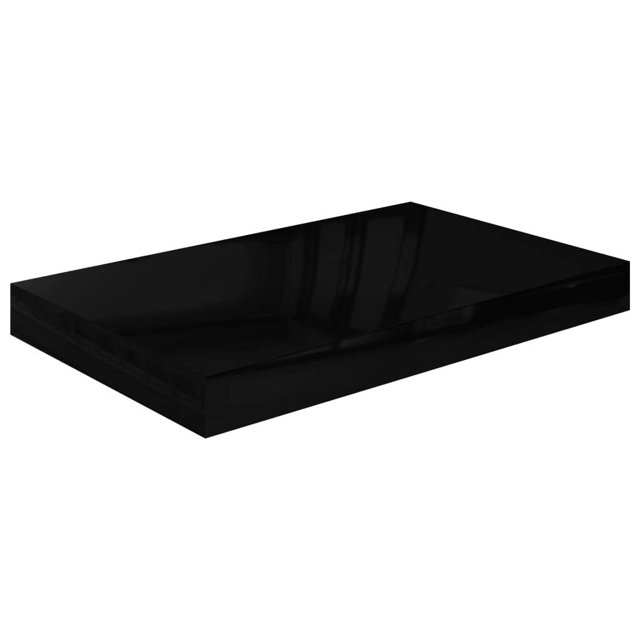Estante de Pared Casafoyer Acabado Negro Brillante 40x23x4 cm MDF