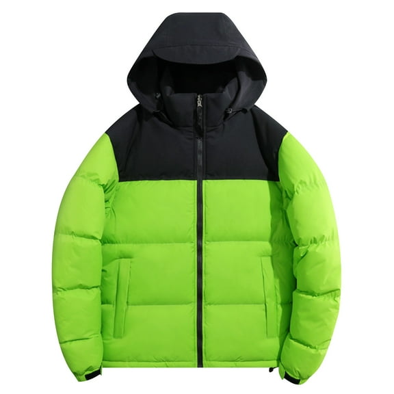 Men's Fashion Loose Winter Fashion Daily Retro Casual Warm Hooded Down Jacket