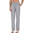 thumbnail image 4 of Stylore Two Piece Pajamas Set Soft Short-Sleeve Top Pants Loungewear Grey L, 4 of 6
