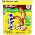 thumbnail image 2 of 2 PACK - Nesquik No Sugar Added Chocolate Milk Powder 16 oz (Total 32 oz), 2 of 3