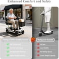 thumbnail image 4 of Mobility Scooter for Adults,4 Wheel Mobility Scooter,15 Miles Range,300LBS Capacity,Lightweight and Portable,with LED Headlights and Basket,Charger Included,Gifts Suitable for Elders (silver), 4 of 11